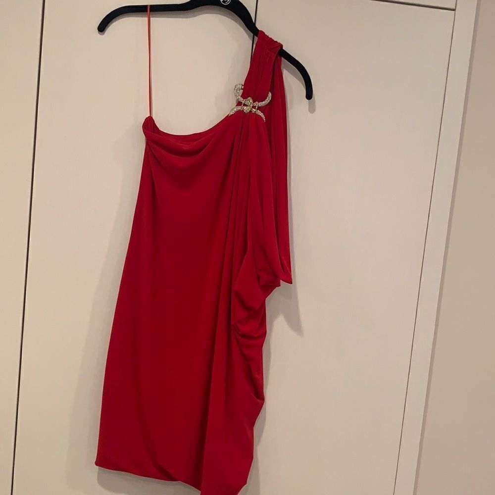❌Final deal❌red one-shoulder dress